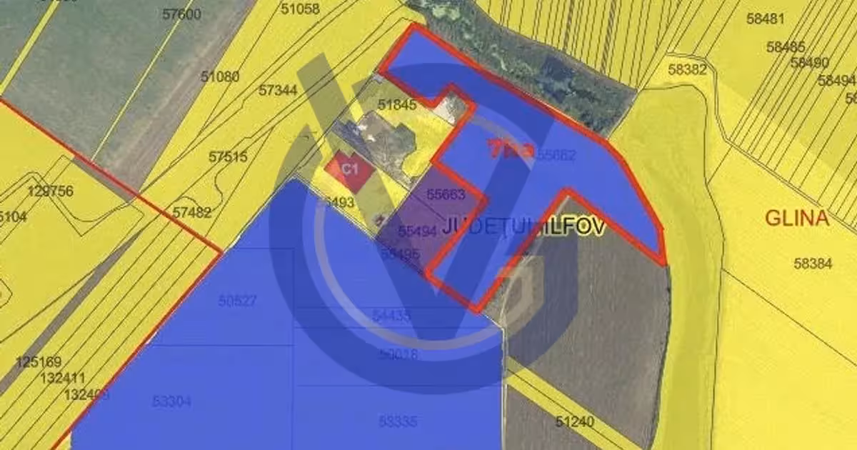 Teren Construcții intravilan de vânzare de 70000 mp, în Glina