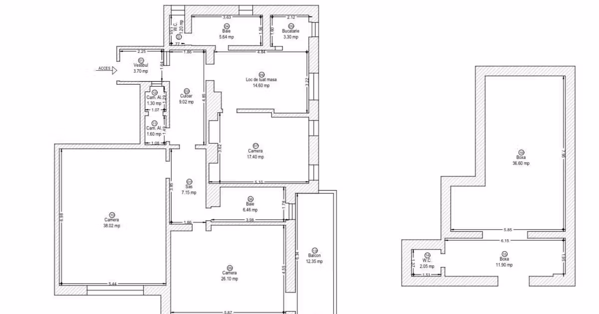Apartament de vânzare cu 3 camere, mobilat în zona Central, Timișoara