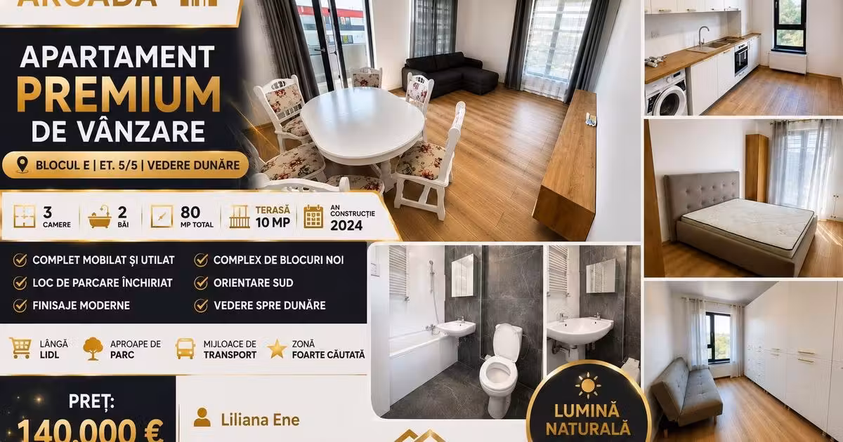 Apartament de vânzare cu 3 camere, mobilat în zona Bd. Coșbuc, Galați