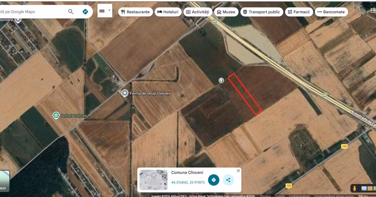 Teren Construcții intravilan de vânzare de 9200 mp, în Clinceni