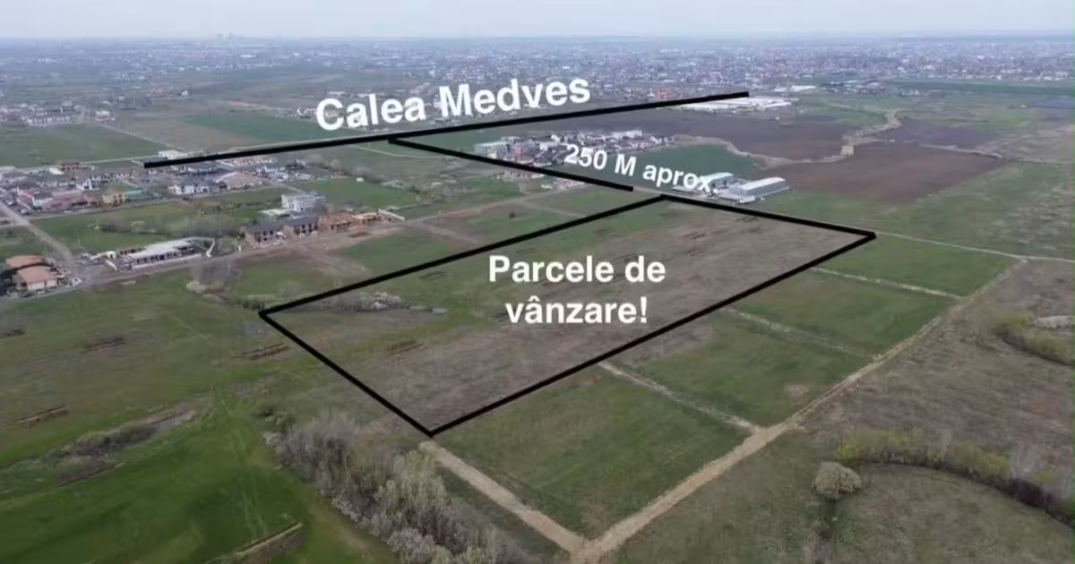 Teren Construcții intravilan de vânzare de 500 mp, în Moșnița Nouă