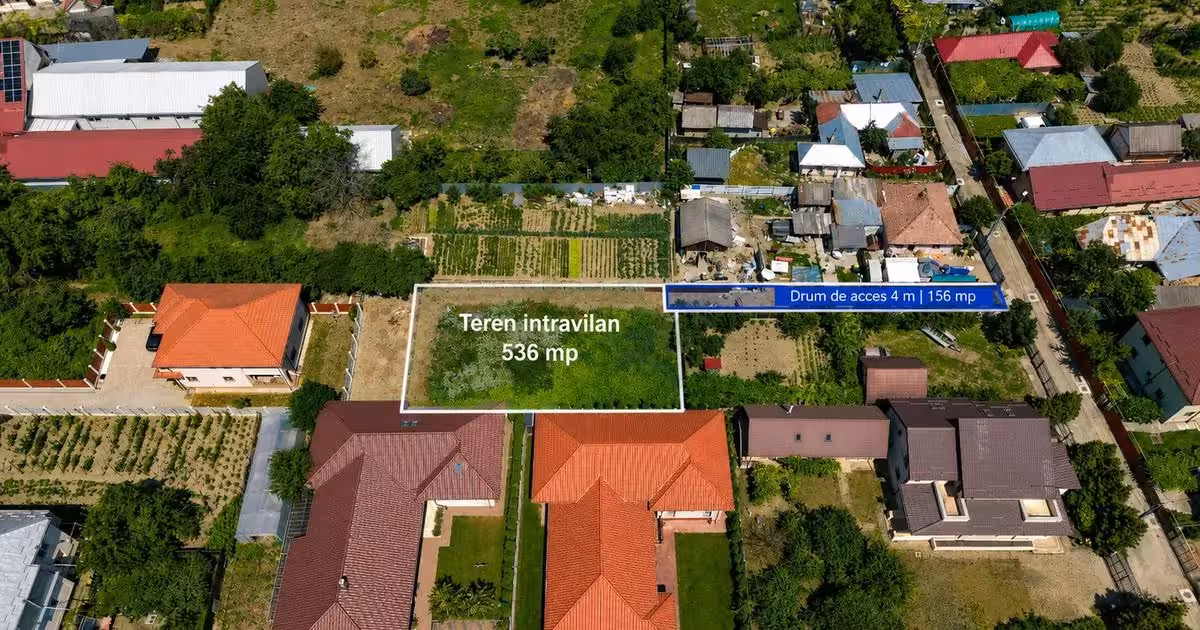 Teren Construcții intravilan de vânzare de 536 mp, în zona Calea Moldovei, Bacău
