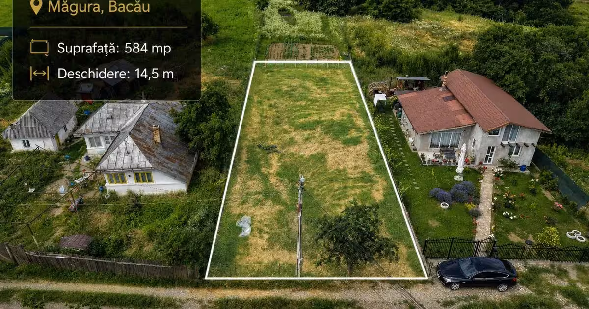 Teren Construcții intravilan de vânzare de 584 mp, în Măgura