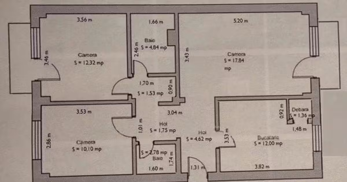 Apartament de vânzare cu 3 camere în zona Soarelui, Timișoara