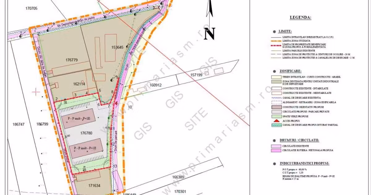 Teren Construcții de vânzare de 8753 mp, în zona Periferie, Satu Mare