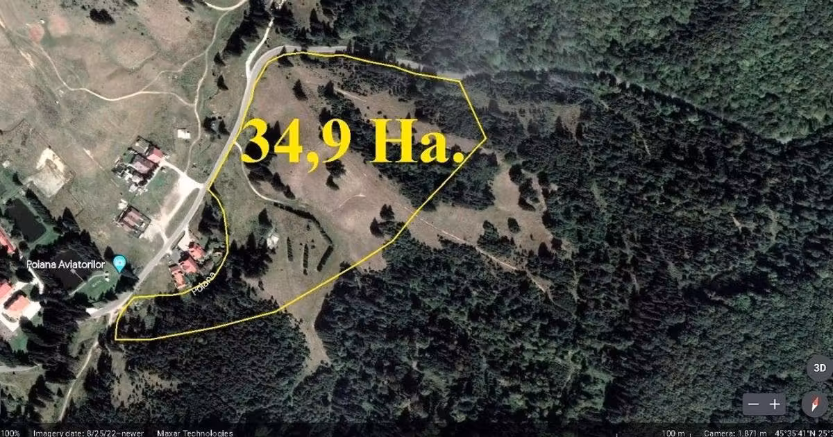 Teren Construcții intravilan de vânzare de 349000 mp, în zona Drumul Poienii, Brașov