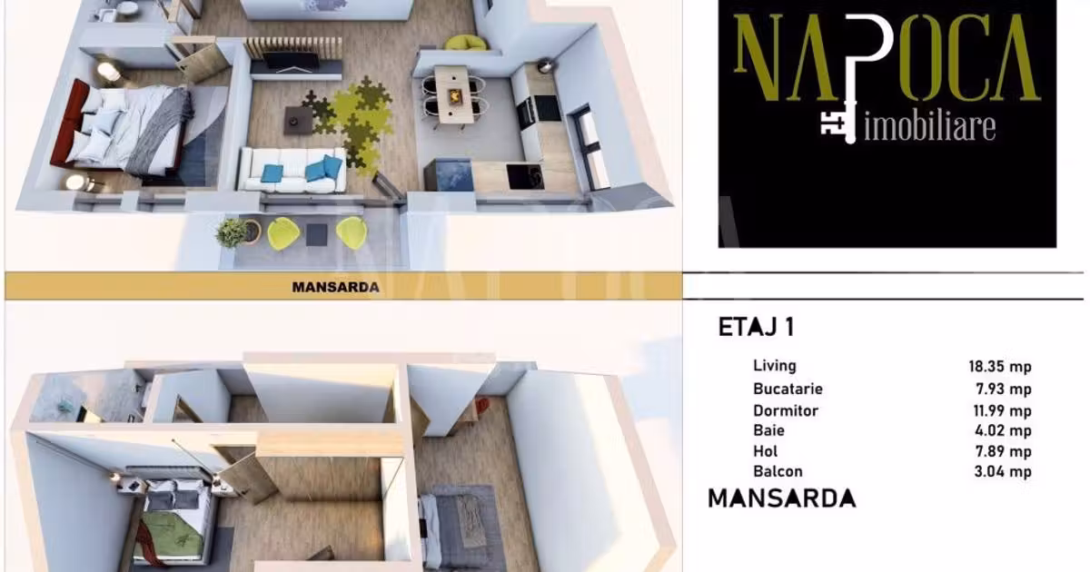 Apartament de vânzare cu 4 camere în zona Someșeni, Cluj-Napoca
