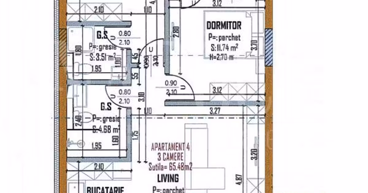 Apartament de vânzare cu 3 camere în zona Între Lacuri, Cluj-Napoca