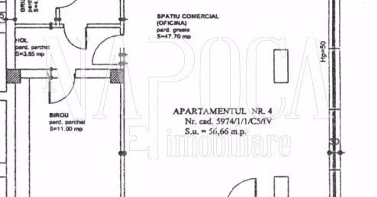 Spațiu comercial de vânzare de 92 mp, în zona Andrei Mureșanu, Cluj-Napoca
