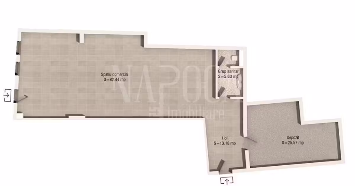Spațiu comercial de vânzare de 126.82 mp, în zona Central, Cluj-Napoca