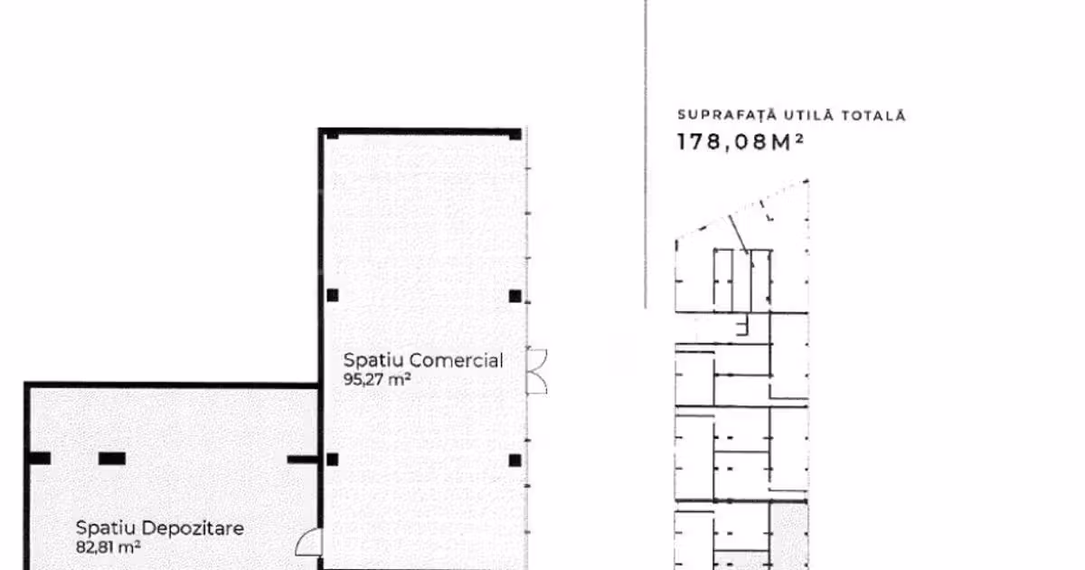 Spațiu comercial de vânzare de 178 mp, în zona Sopor, Cluj-Napoca