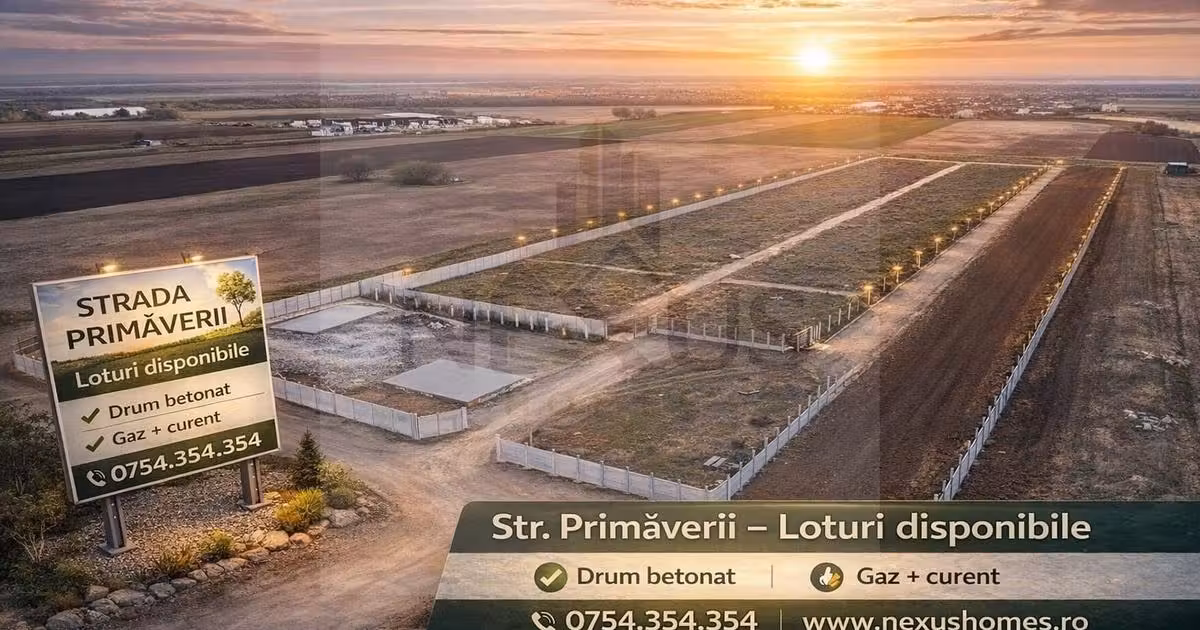 Teren Construcții intravilan de vânzare de 550 mp, în Berceni