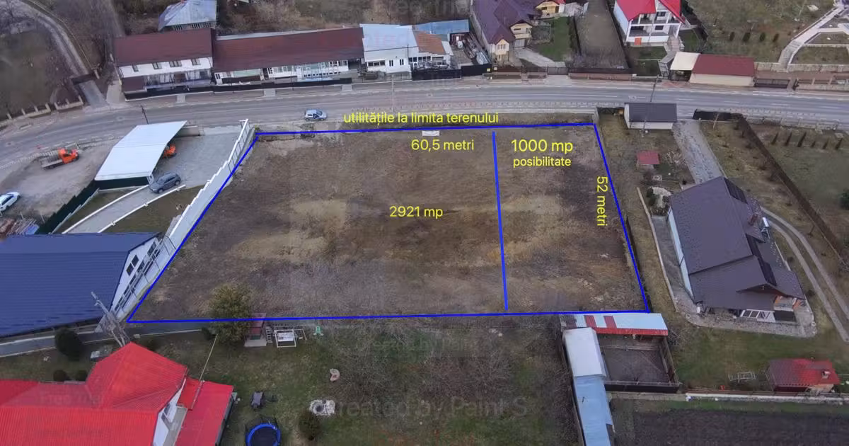 Teren Construcții intravilan de vânzare de 1000 mp, în Târgu Neamț