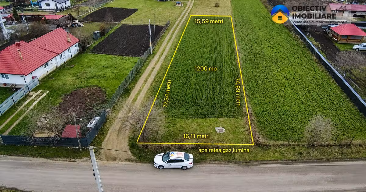 Teren Construcții intravilan de vânzare de 1200 mp, în Vădurele (Alexandru cel Bun)