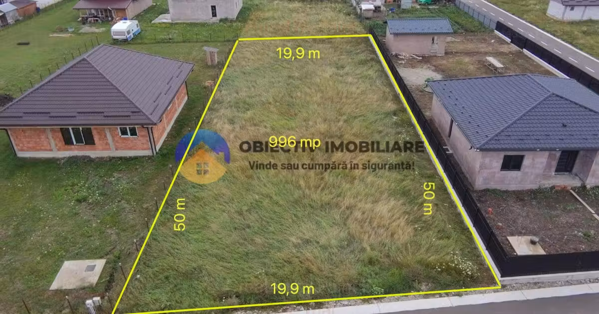 Teren Construcții intravilan de vânzare de 996 mp, în Zănești
