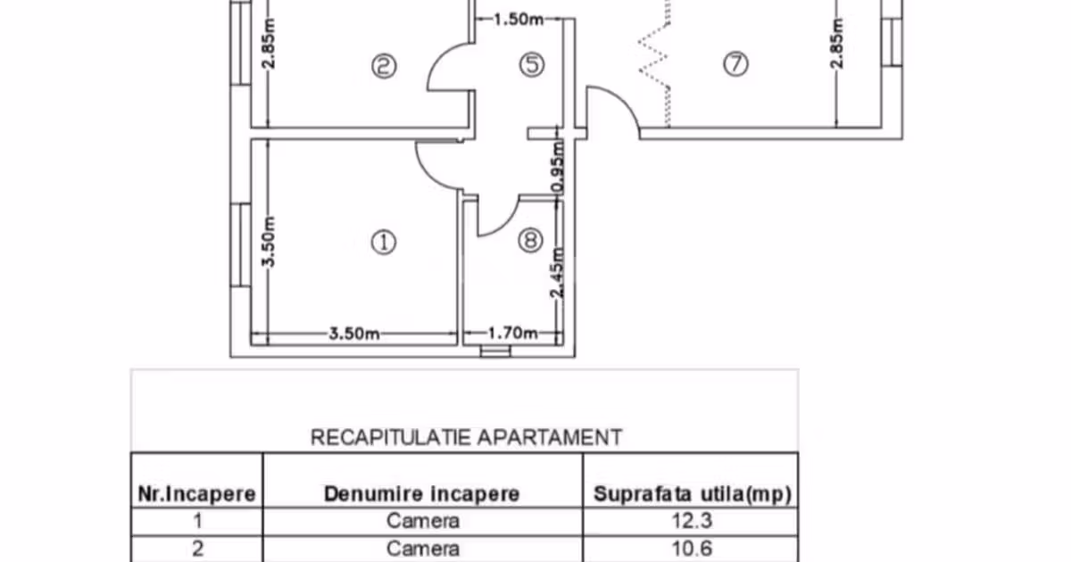 Apartament de vânzare cu 4 camere în zona Cug, Iași