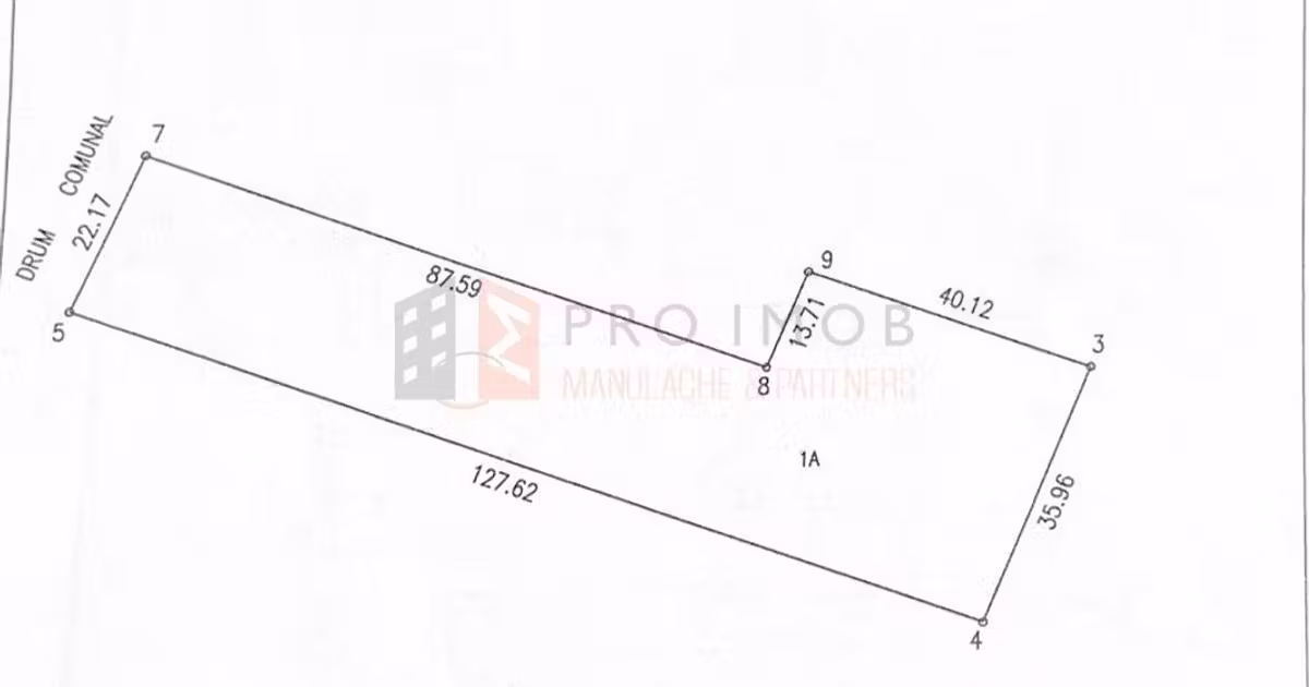 Teren Construcții intravilan de vânzare de 3384 mp, în Poșta Câlnău