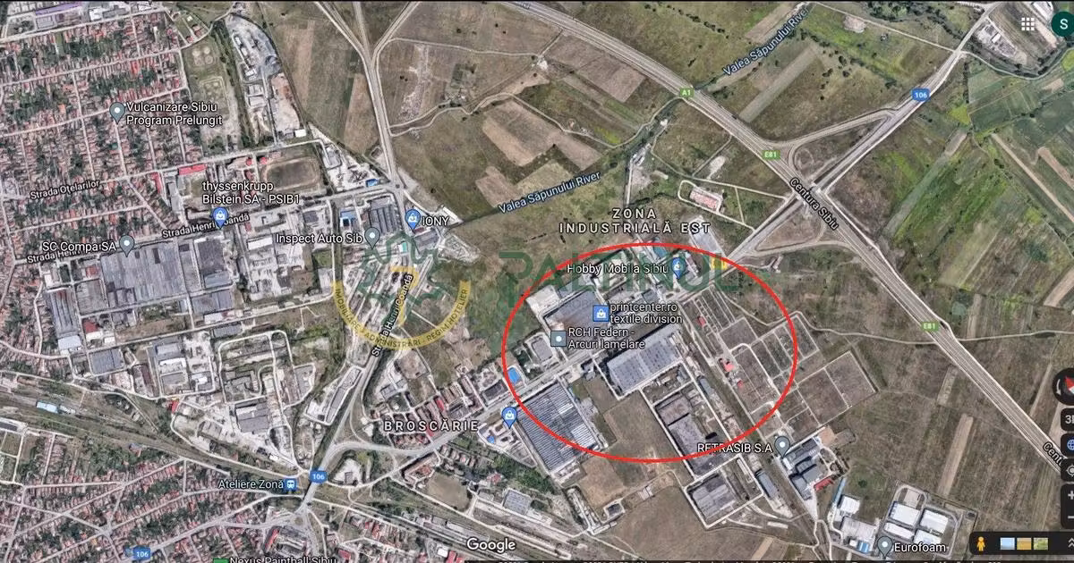 Spațiu comercial de vânzare 3232 mp în zona Ștefan cel Mare, Sibiu