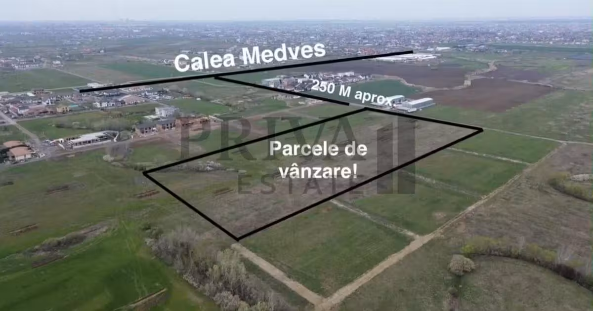 Teren Construcții intravilan de vânzare de 592 mp, în Moșnița Nouă
