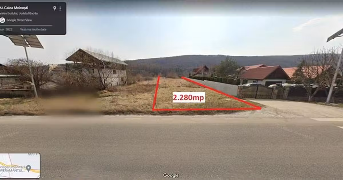 Teren Construcții intravilan de vânzare de 2280 mp, în zona Nord-Vest, Bacău