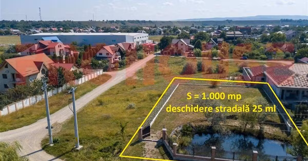 Teren Construcții intravilan de vânzare de 1000 mp, în zona Calea Romanului, Bacău