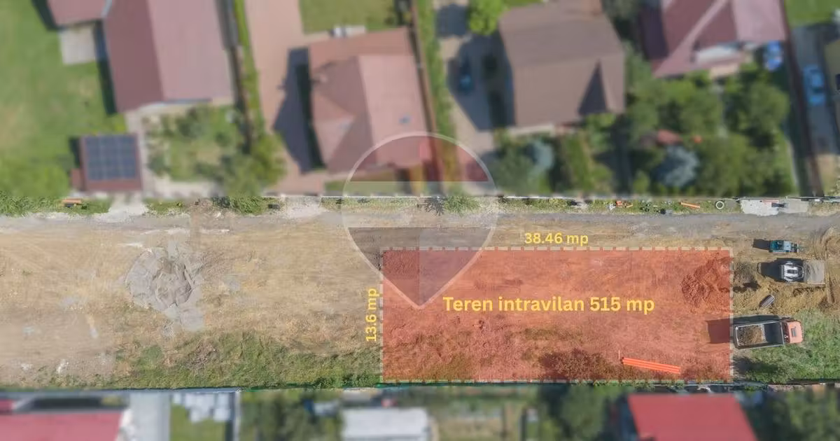 Teren Construcții intravilan de vânzare de 515 mp, în Bod