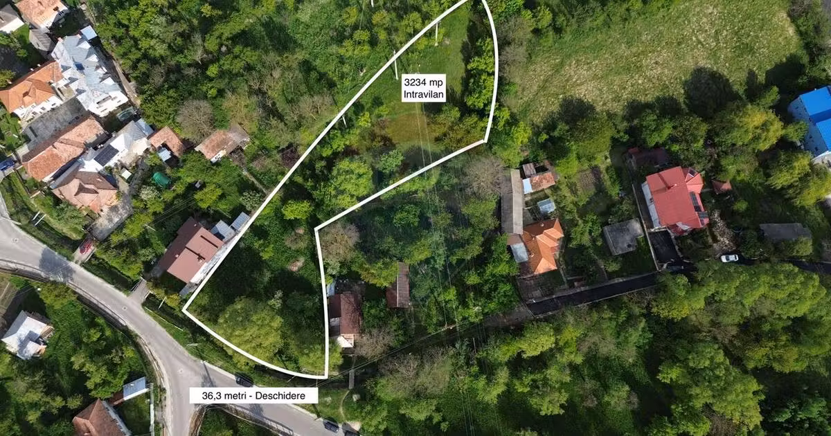 Teren Construcții intravilan de vânzare de 3234 mp, în Lerești