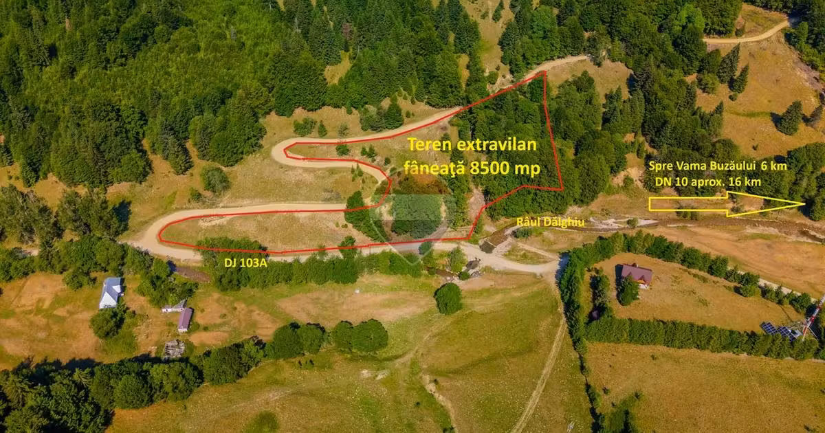 Teren agricol extravilan de vânzare de 8500 mp, în Dălghiu
