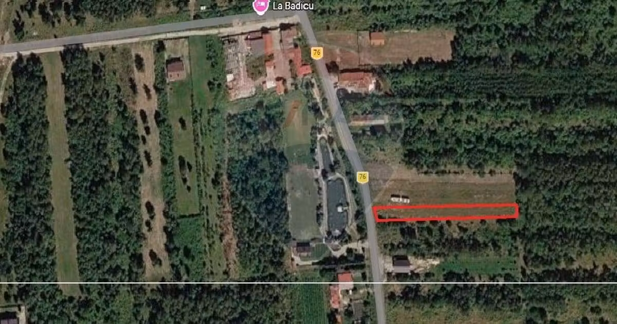 Teren agricol extravilan de vânzare de 1200 mp, în Drăguș