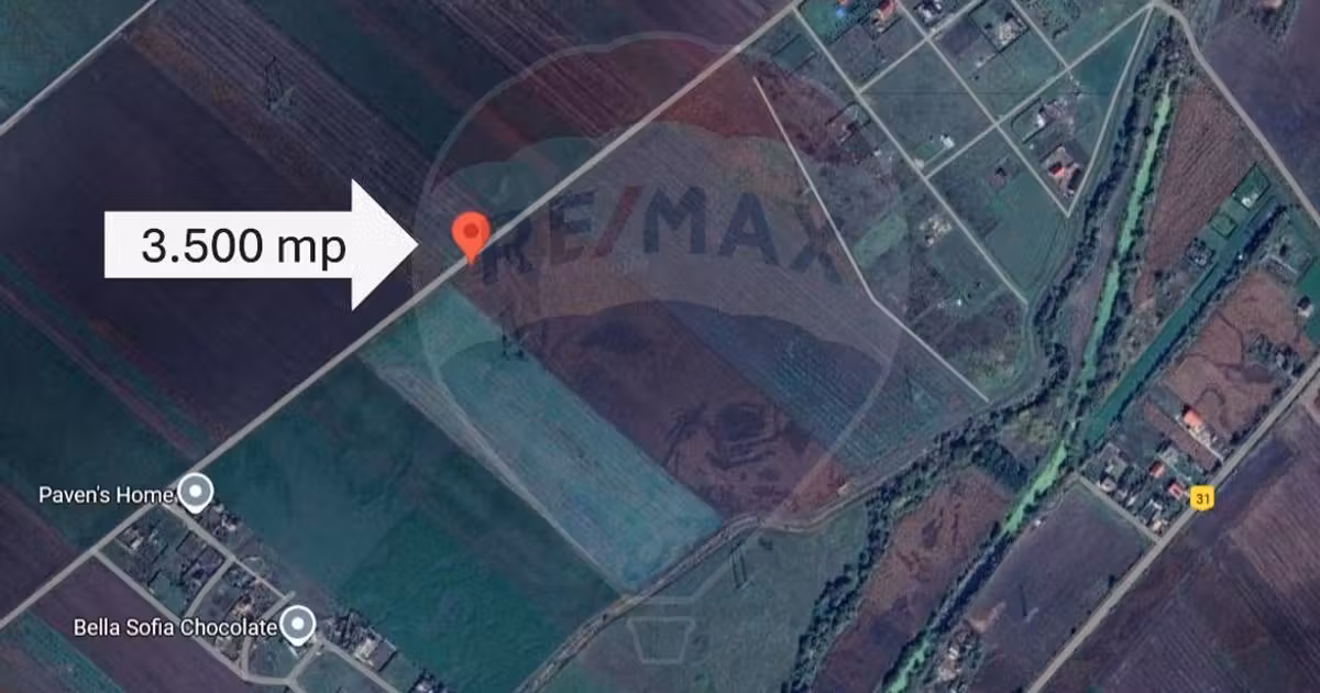 Teren agricol extravilan de vânzare de 3500 mp, în Hălchiu