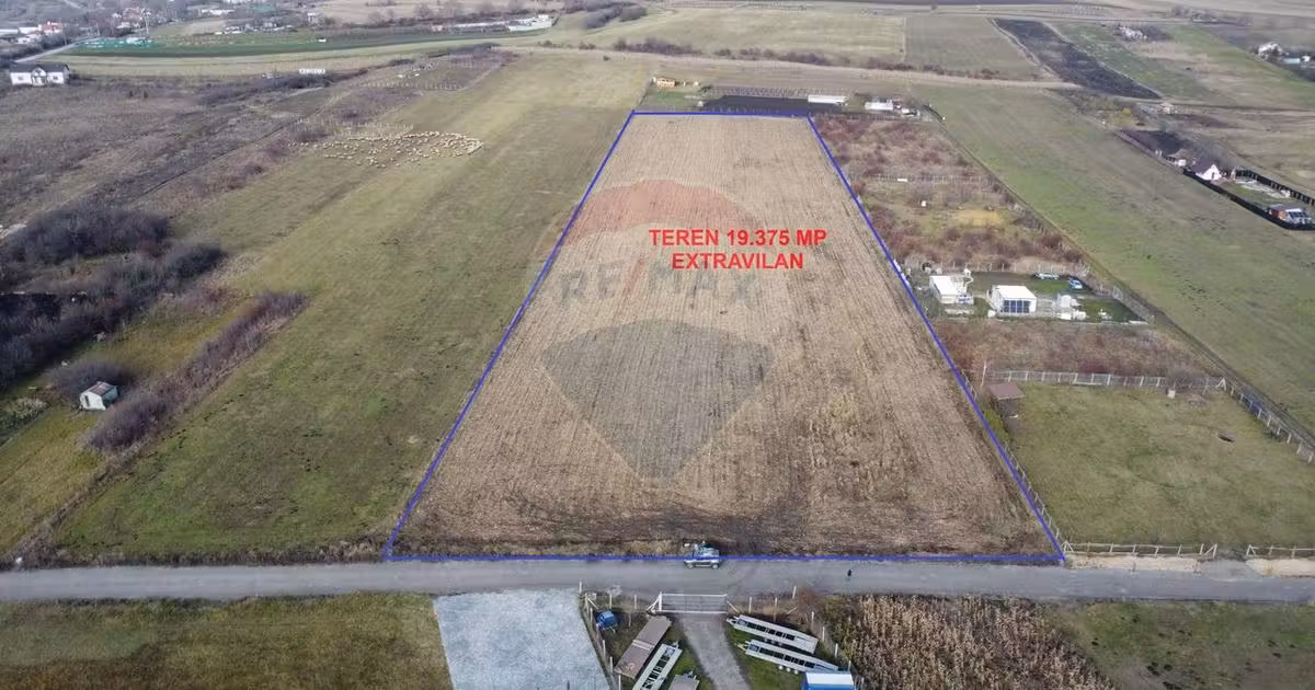 Teren agricol extravilan de vânzare de 19375 mp, în zona Dâmbul Rotund, Cluj-Napoca