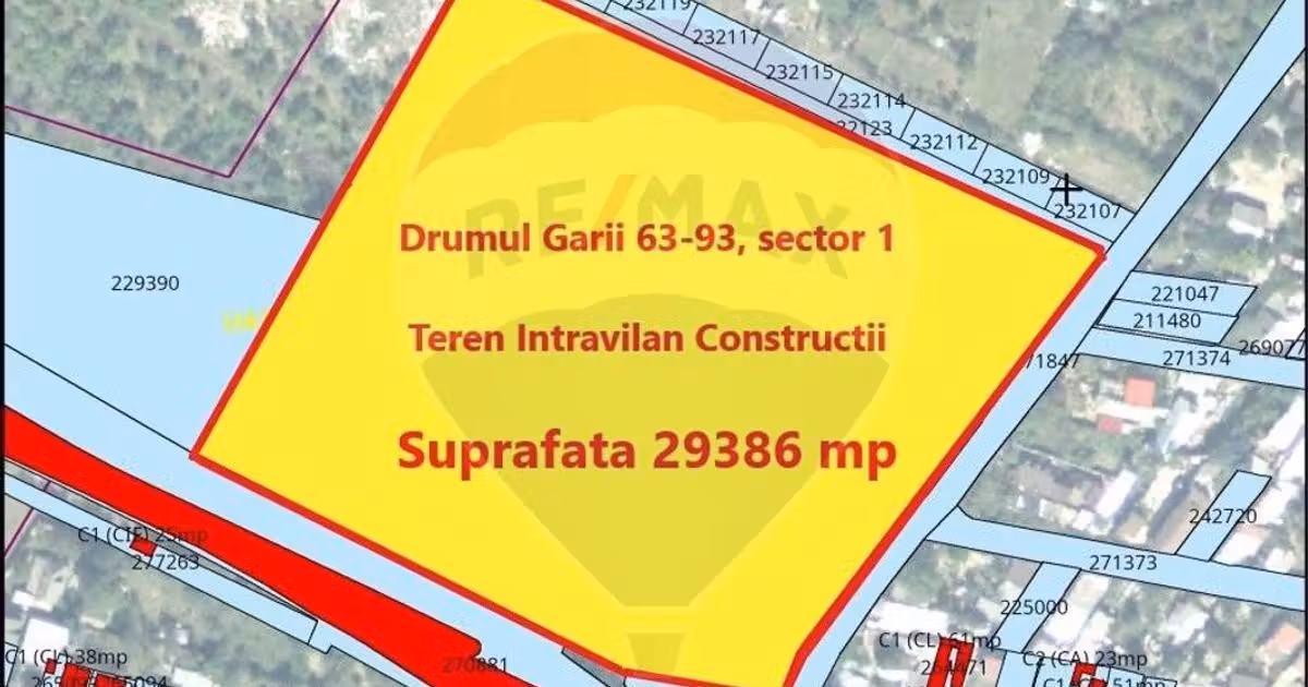 Teren Construcții intravilan de vânzare de 29386 mp, în zona Giulești, Sector 6