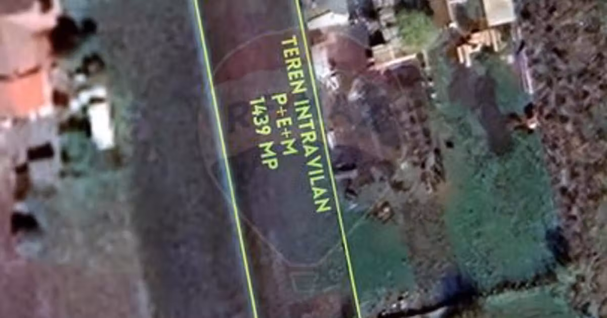 Teren Construcții intravilan de vânzare de 1439 mp, în Bobda