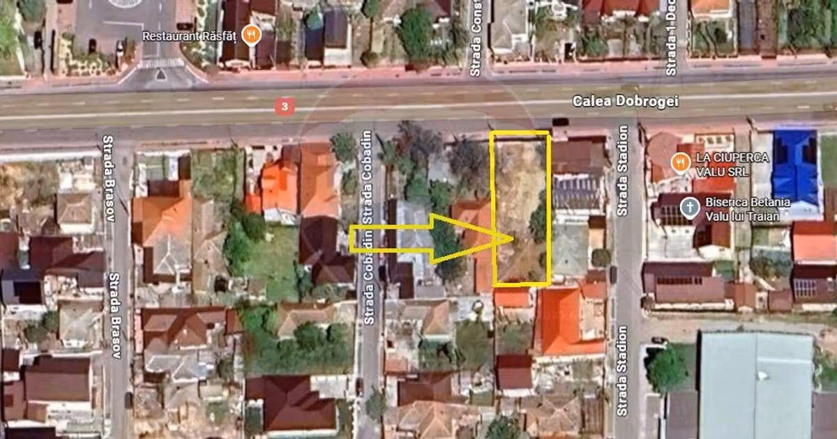 Teren Construcții intravilan de vânzare de 500 mp, în Valu lui Traian