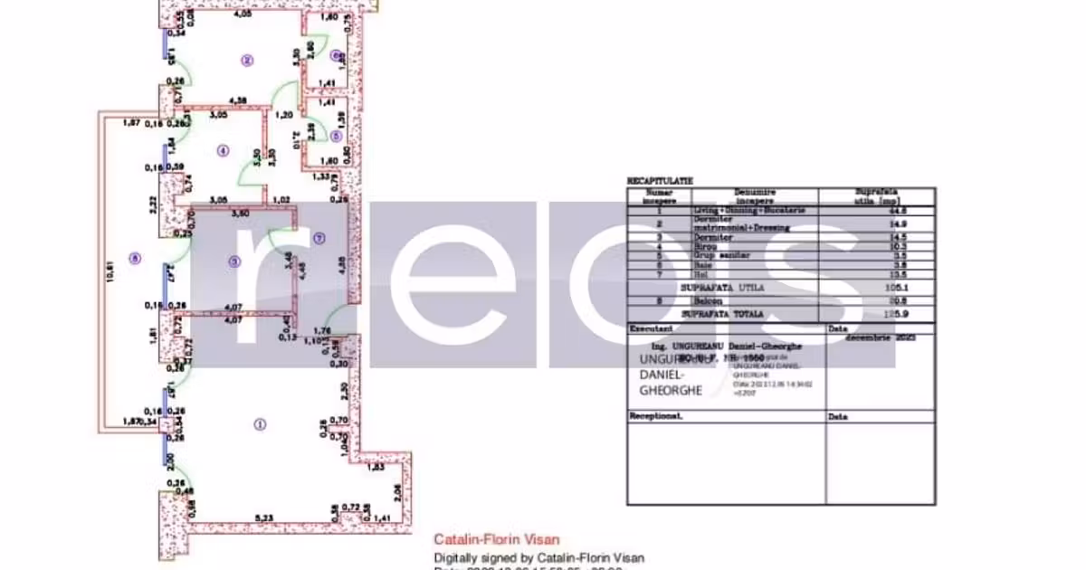 Apartament de vânzare cu 4 camere în zona Central, Ultracentral