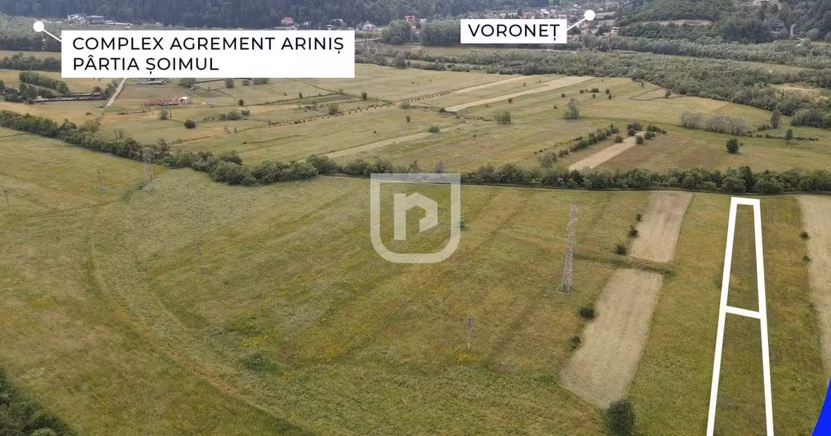 Teren agricol extravilan de vânzare de 2832 mp, în Voroneț