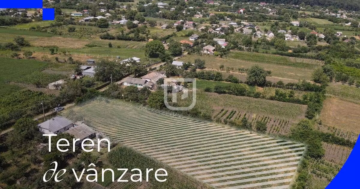 Teren Construcții intravilan de vânzare de 3285 mp, în Ionășeni (Trușești)