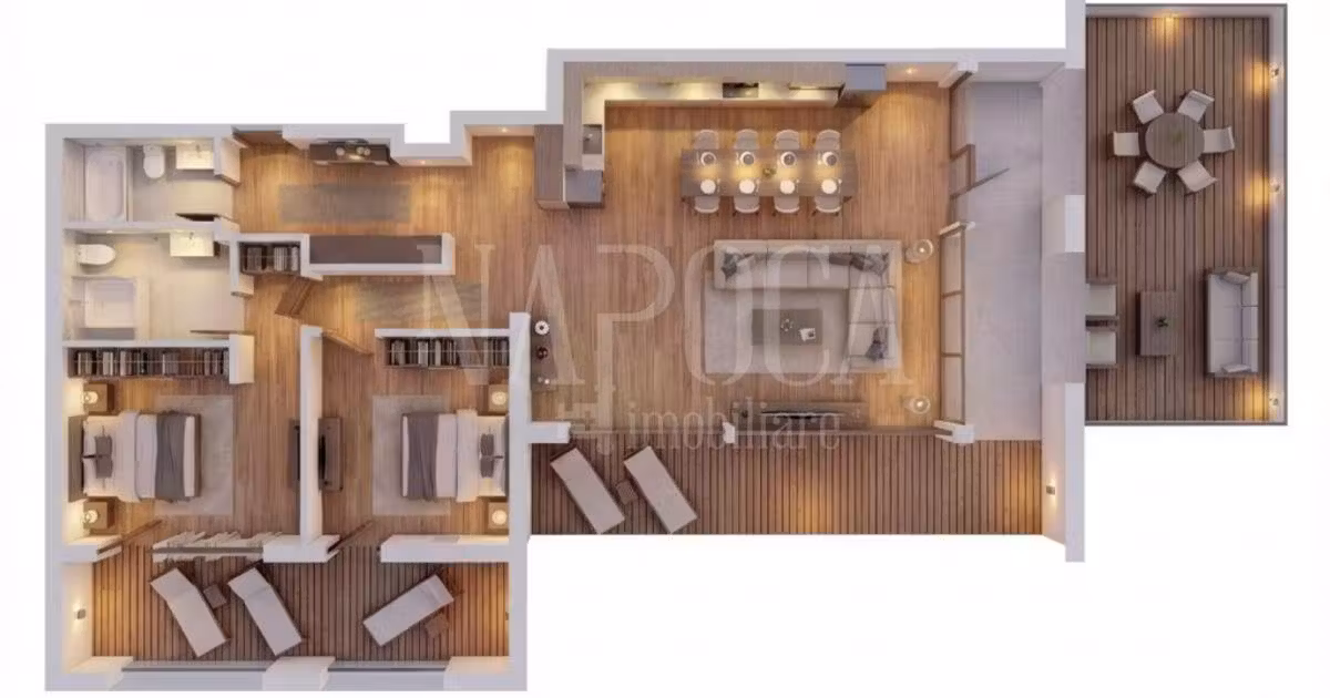 Apartament de vânzare cu 3 camere în zona Central, Oradea