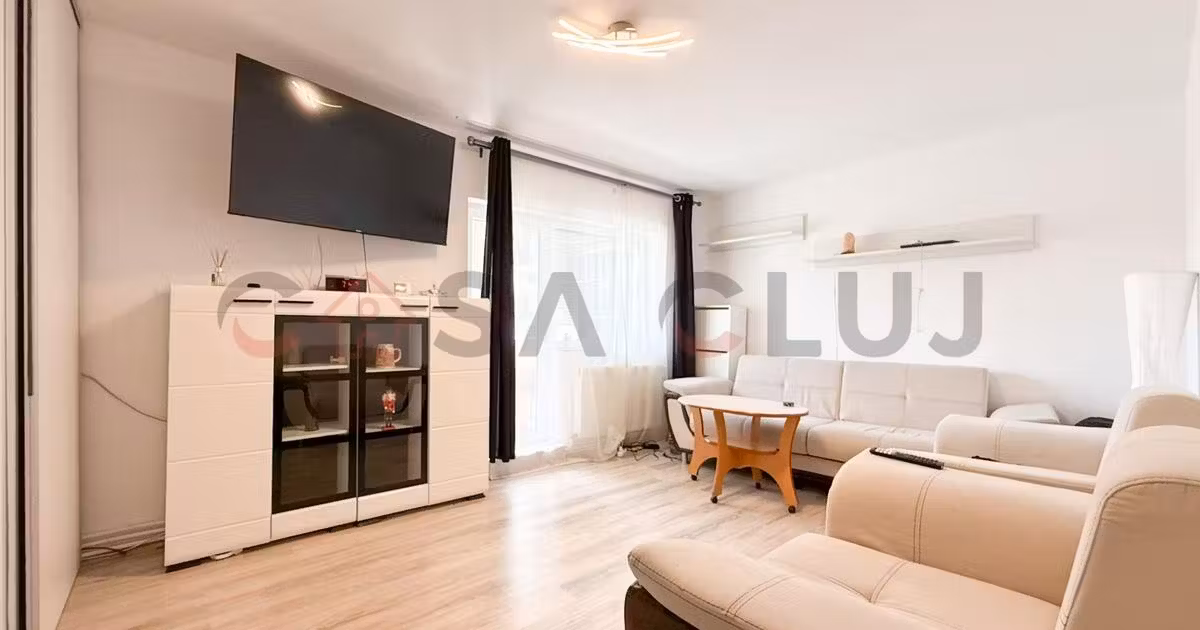 Apartament de vânzare cu 3 camere, mobilat în zona Între Lacuri, Cluj-Napoca
