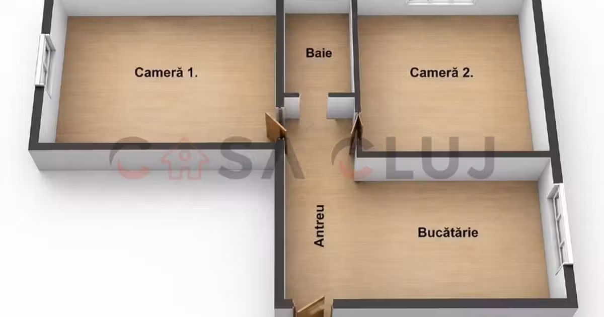 Apartament de vânzare cu 2 camere, mobilat în zona Mărăști, Cluj-Napoca