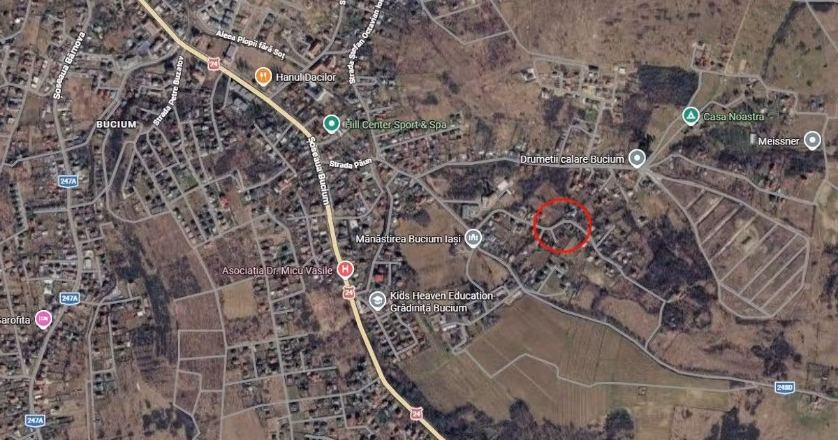 Teren Construcții intravilan de vânzare de 1205 mp, în zona Bucium, Iași