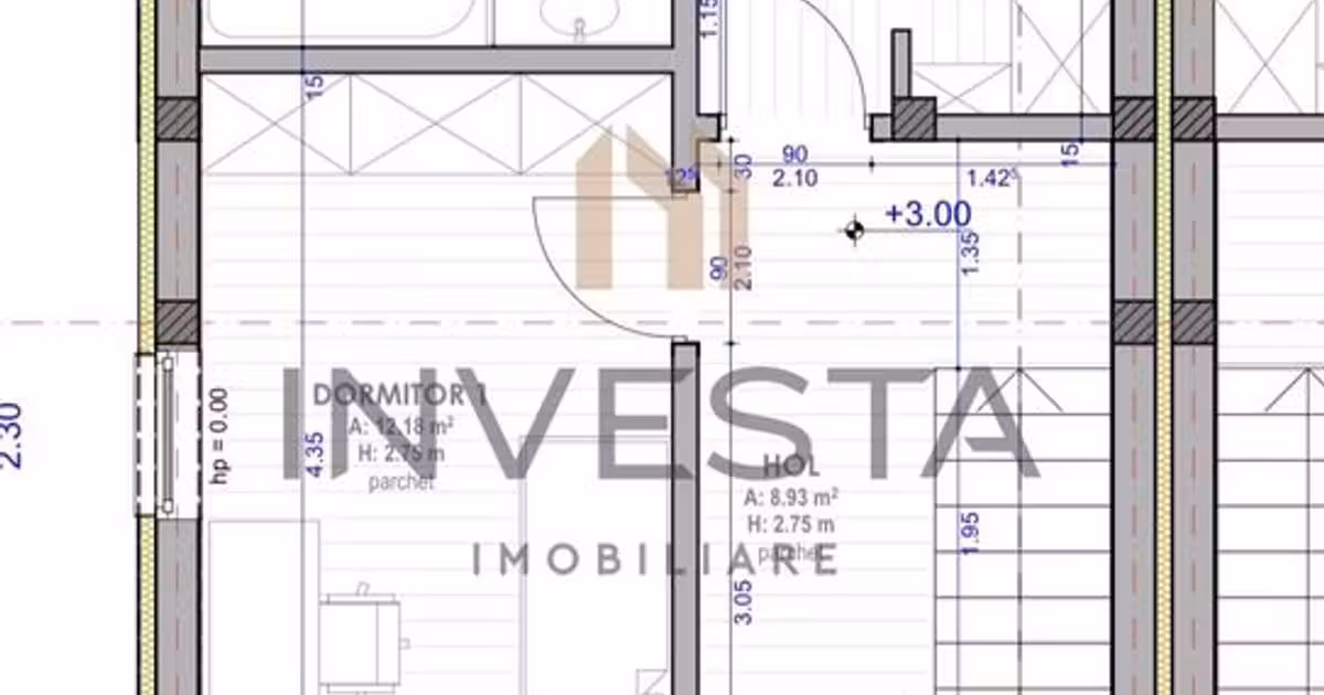Duplex de vânzare cu 4 camere în Florești