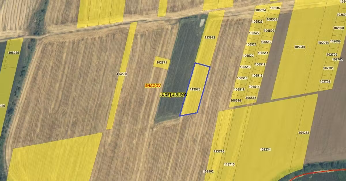 Teren Construcții intravilan de vânzare de 3293 mp, în Snagov