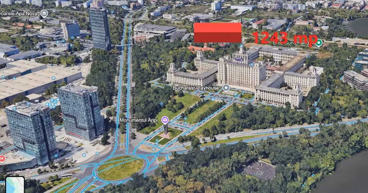 Teren Construcții intravilan de vânzare de 1243 mp, în zona P-ta Presei Libere, Sector 1