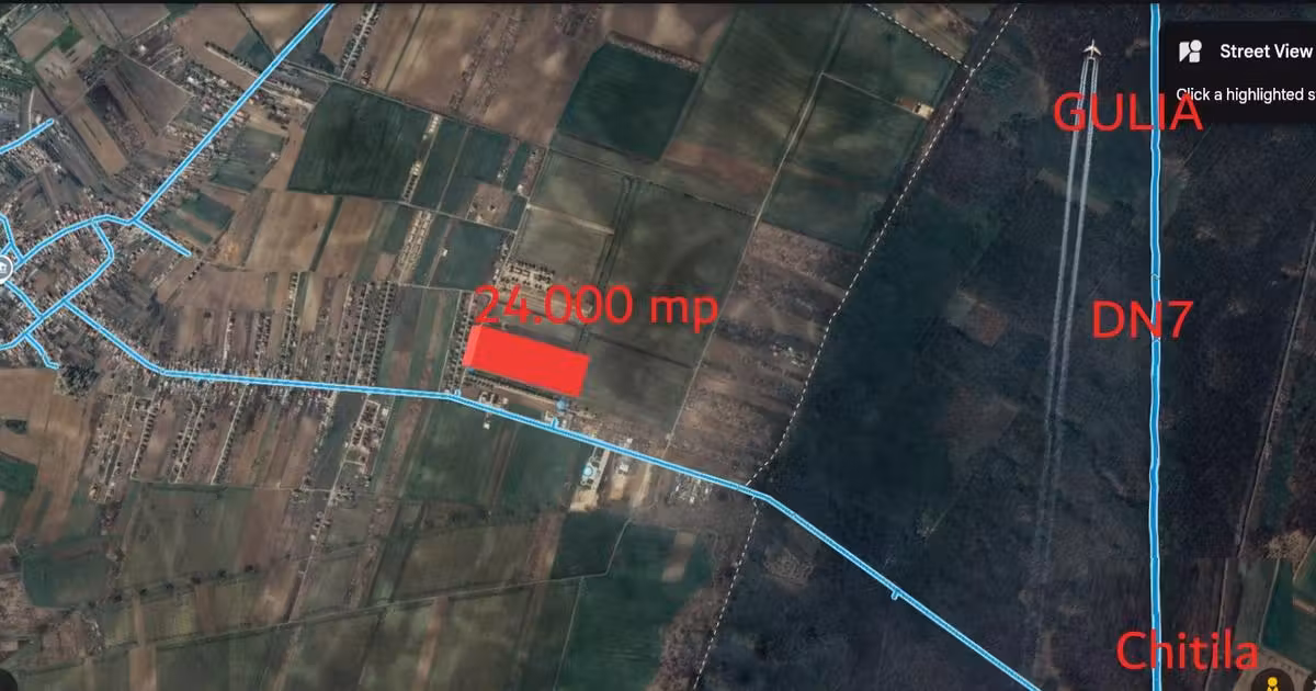 Teren agricol intravilan de vânzare de 24000 mp, în Chitila
