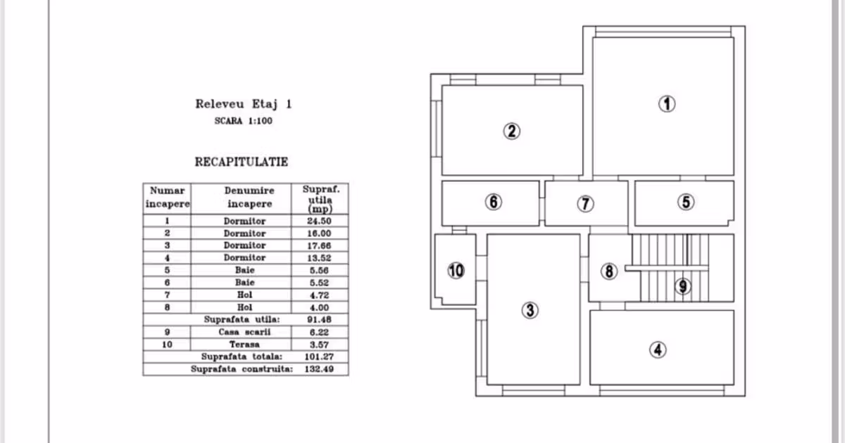 Duplex de vânzare cu 6 camere în Otopeni