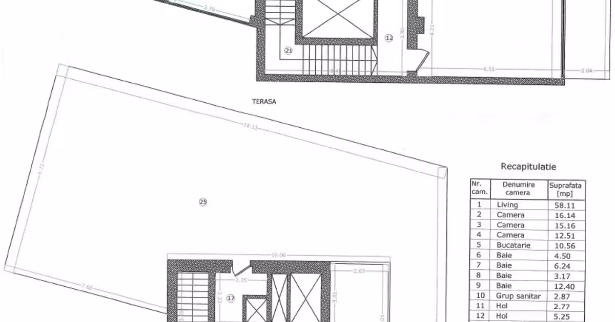 Penthouse de vânzare cu 5 camere în zona Titulescu, Sector 1