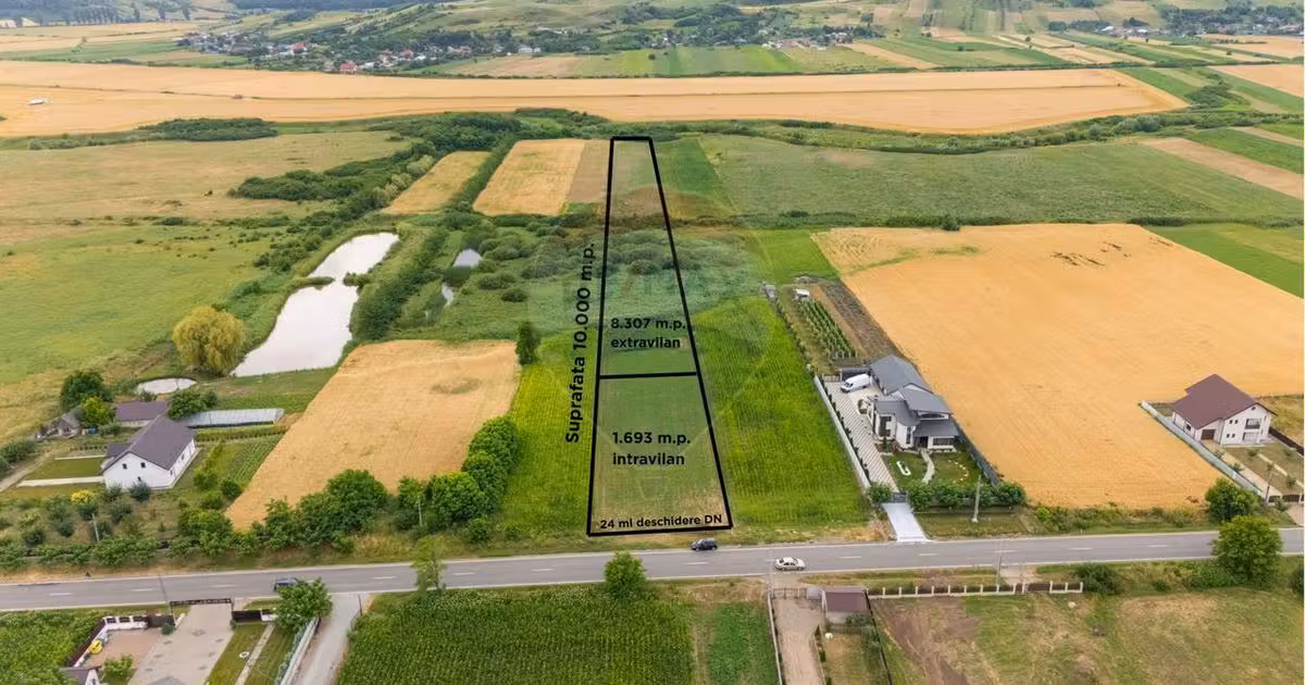 Teren agricol intravilan de vânzare de 10000 mp, în Todirești