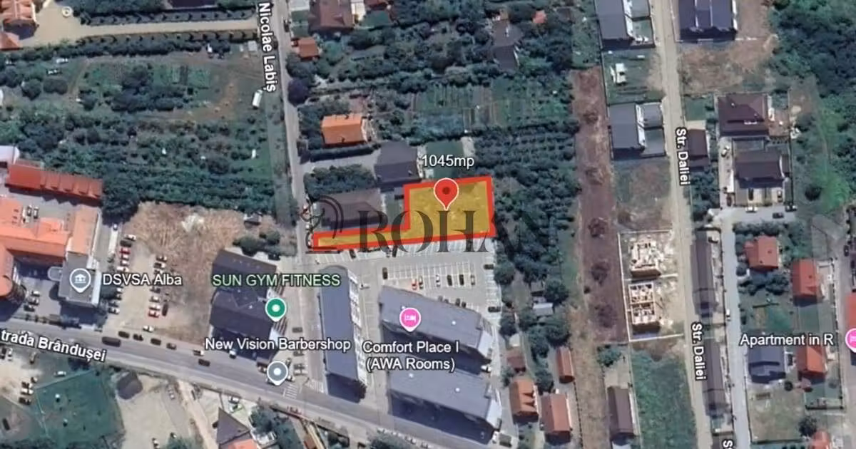 Teren Construcții intravilan de vânzare de 1045 mp, în zona Cetate, Alba Iulia