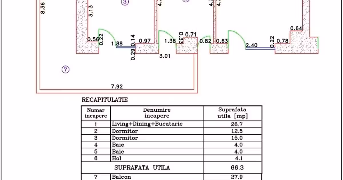 Apartament de vânzare cu 3 camere în zona Băneasa, Sector 1